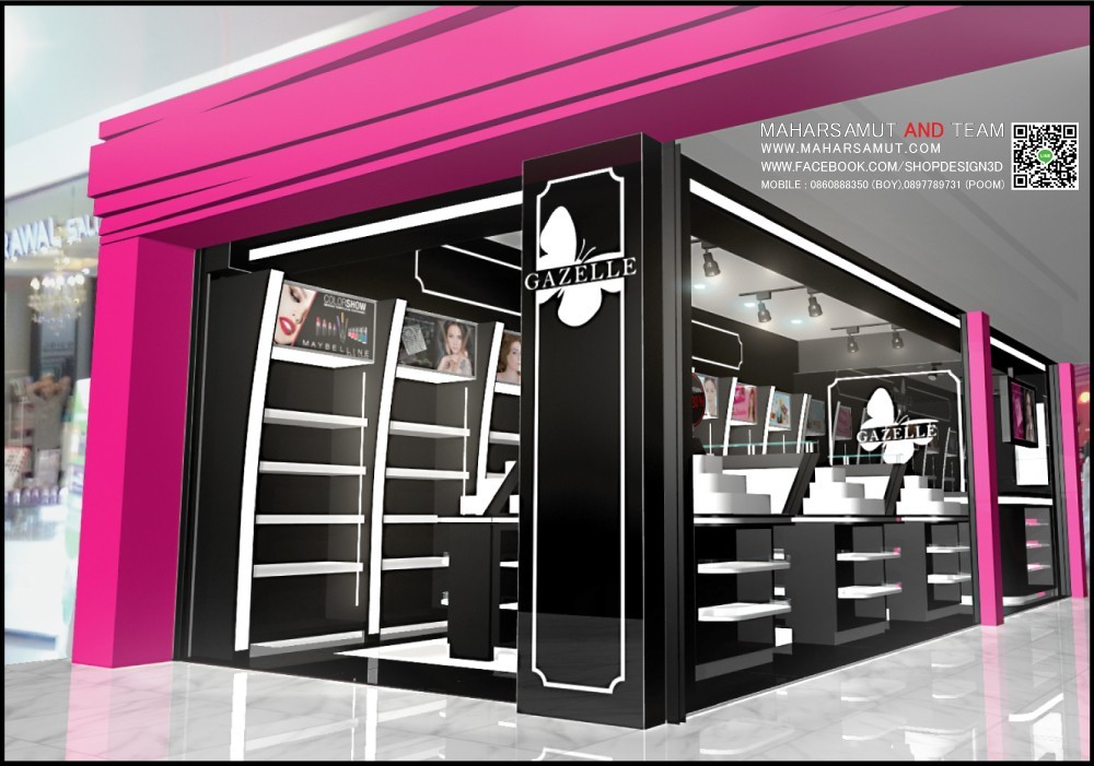 ออกแบบตกแต่งร้านเครื่องสำอาง Gazelle