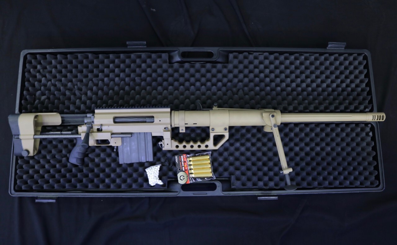 Socom Gear Cheytac M0 Intervention Sniper Rifle Tan